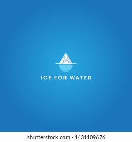 simple and elegant logo design with rock and drop water