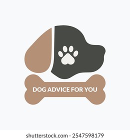 A simple, elegant logo for "Dog Advice for You" (DAFY), combining modern typography with minimalistic dog-related elements, reflecting trust, warmth, and professionalism.