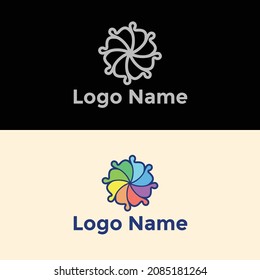 Simple Elegant Logo Flower Lens Full Colour