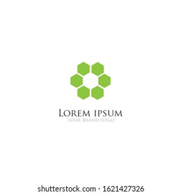 the simple elegant logo of green letter o