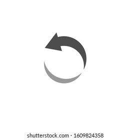 the simple elegant logo of grey arrow