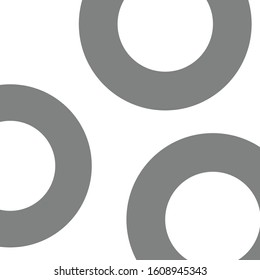 The simple elegant logo of grey circle background