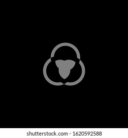 the simple elegant logo of headphone