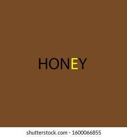 the simple elegant logo of honey