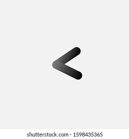 The simple elegant logo of letter c with black and grey colour and grey background