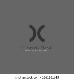 the simple elegant logo of letter c