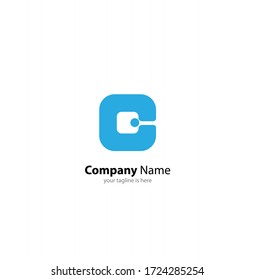 the simple elegant logo of letter C