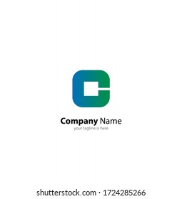 the simple elegant logo of letter C