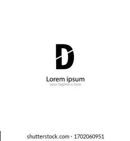 un sencillo y elegante logotipo de la letra d