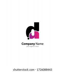 un sencillo y elegante logotipo de la letra D con fondo blanco