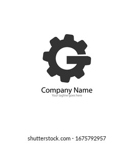 das schlichte, elegante Logo des Buchstabens g auf weißem Hintergrund