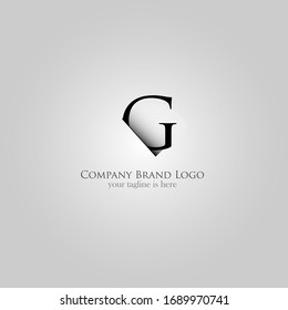 the simple elegant logo of letter g