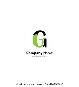 the simple elegant logo of letter g with white background