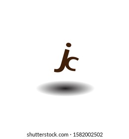 The simple elegant logo of letter j and c