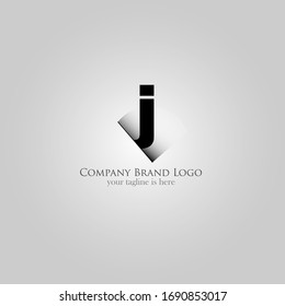 the simple elegant logo of letter j