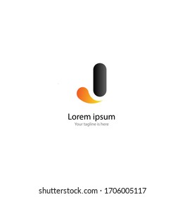 el sencillo y elegante logotipo de la letra J con fondo blanco
