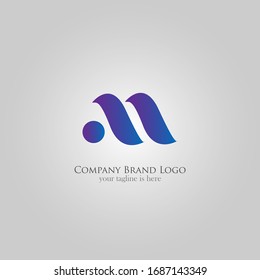 A Simple Elegant Logo Of Letter M  