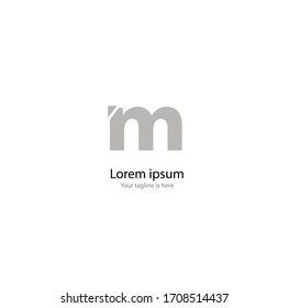 the simple elegant logo of letter m 