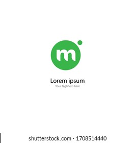 the simple elegant logo of letter m 