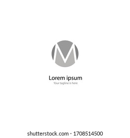 the simple elegant logo of letter m 