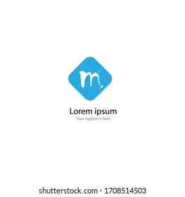 the simple elegant logo of letter m 