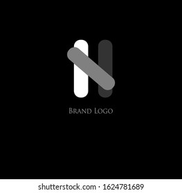 The simple elegant logo of letter N