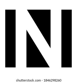 Letra simple y elegante del logotipo N vector Letra del logotipo empresarial Premium n, símbolo alfabético gráfico identidad empresarial