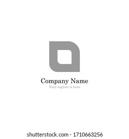 the simple elegant logo of letter o with white background
