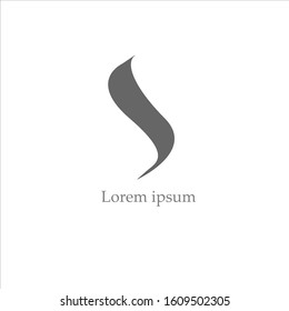 the simple elegant logo of letter s