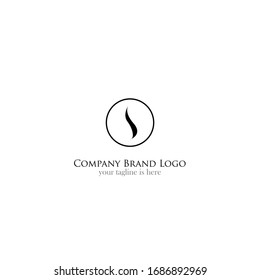 el sencillo y elegante logotipo de la letra s con fondo blanco