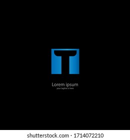 el sencillo y elegante logotipo de la letra T 