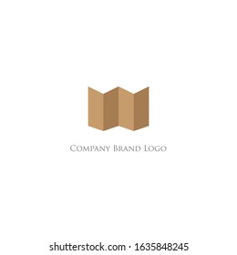 the simple elegant logo of letter w with white background