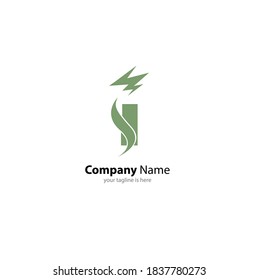 el sencillo y elegante logotipo de la letra i con fondo blanco