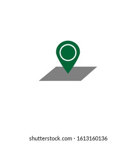 the simple elegant logo of location 