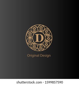 The simple elegant logo of original design 