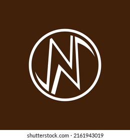 simple and elegant logo resembling the letter N