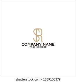 Simple elegant logo with "SR" "RS" letter initial speaks sophistication, trust and luxury/wealth