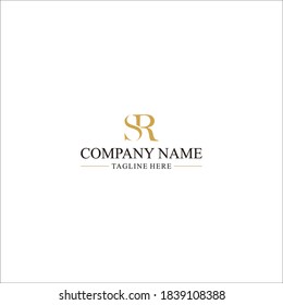 Simple elegant logo with "SR" "RS" letter initial speaks sophistication, trust and luxury/wealth