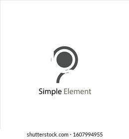 The simple elegant logo of technology