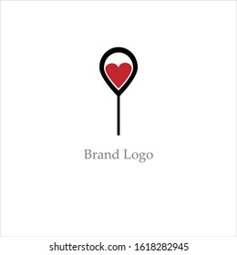 the simple elegant logo of valentine day