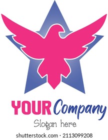 A simple and elegant logo for your business or community. Eagle themed.