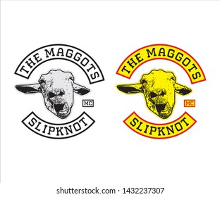 Simple &  Elegant, The maggots logo for fans of slipknot and motorcycle clubs