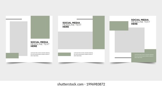 Simple elegant minimalist social media post template for your business company.	
