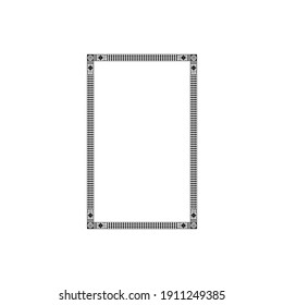 Simple and elegant modern blank frame design concept is suitable for your business