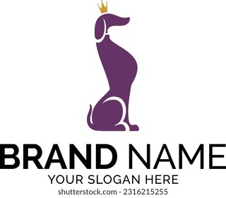 Diseño sencillo, elegante, moderno y elegante con el logotipo de mascotas.