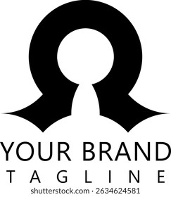 simple elegant monogram company logo