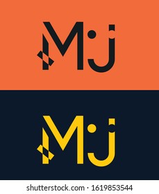 Simple and elegant monogram design template eps 10