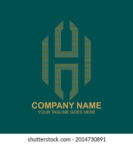 The simple and elegant monogram-style letter H logo gives a classic impression to your brand.
