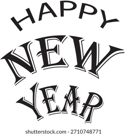 Simple and elegant new year background design.