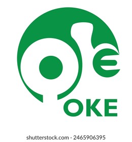 Simple and elegant for "Oke" Logo and icon